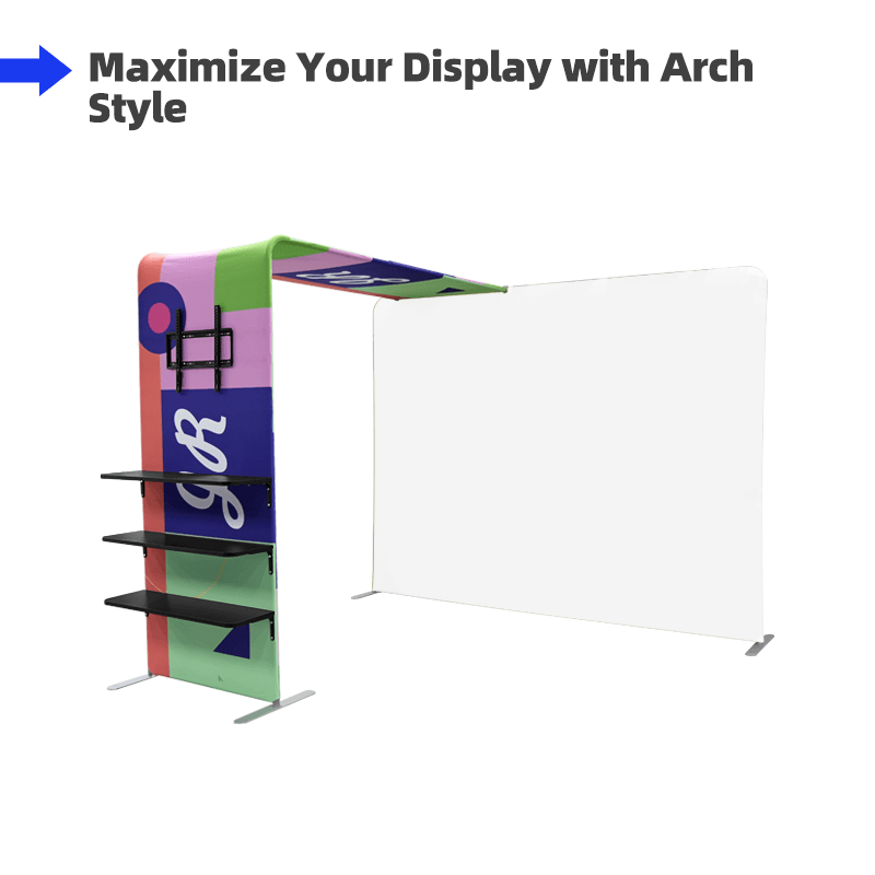 L Shaped Display Shelf & TV Rack