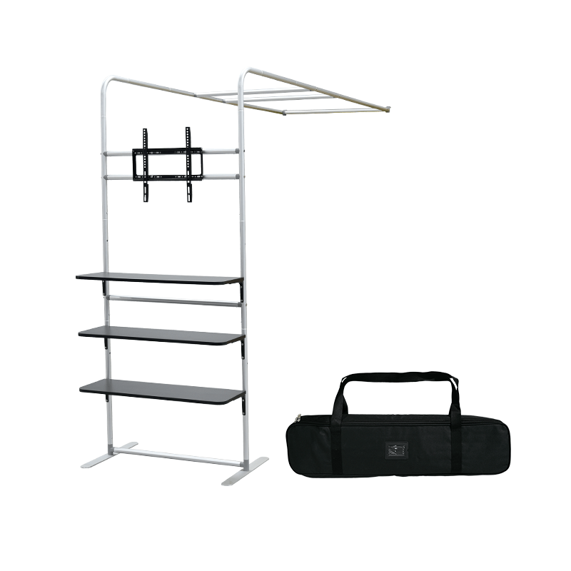 L Shaped Display Shelf & TV Rack