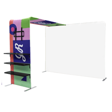 L Shaped Display Shelf & TV Rack