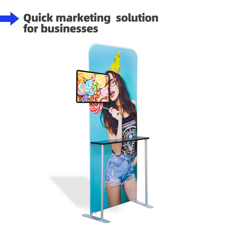 Tension Fabric Stand With LCD Board