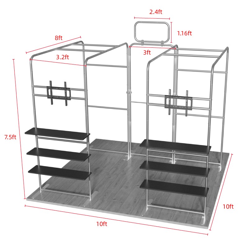 10x10ft Trade Show Booth Kit - C1