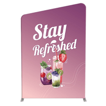 Slope-Top Fabric Banner Stand