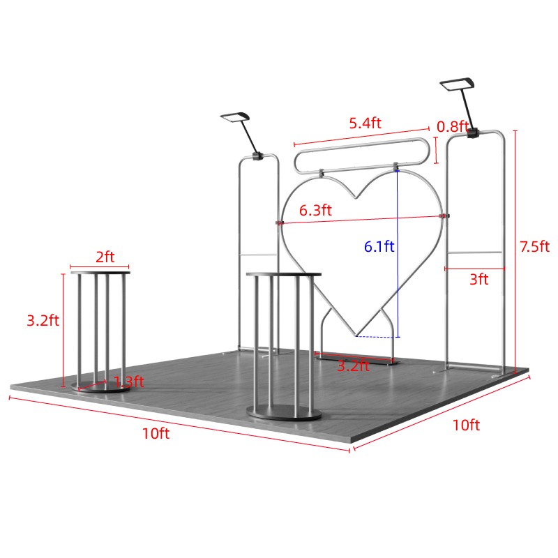 10x10ft Trade Show Booth Kit - D1