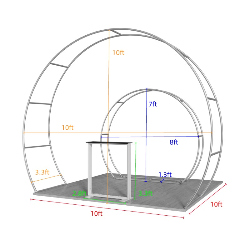 10x10ft Trade Show Booth Kit - D2