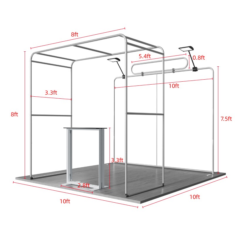 10x10ft Trade Show Booth Kit - A2