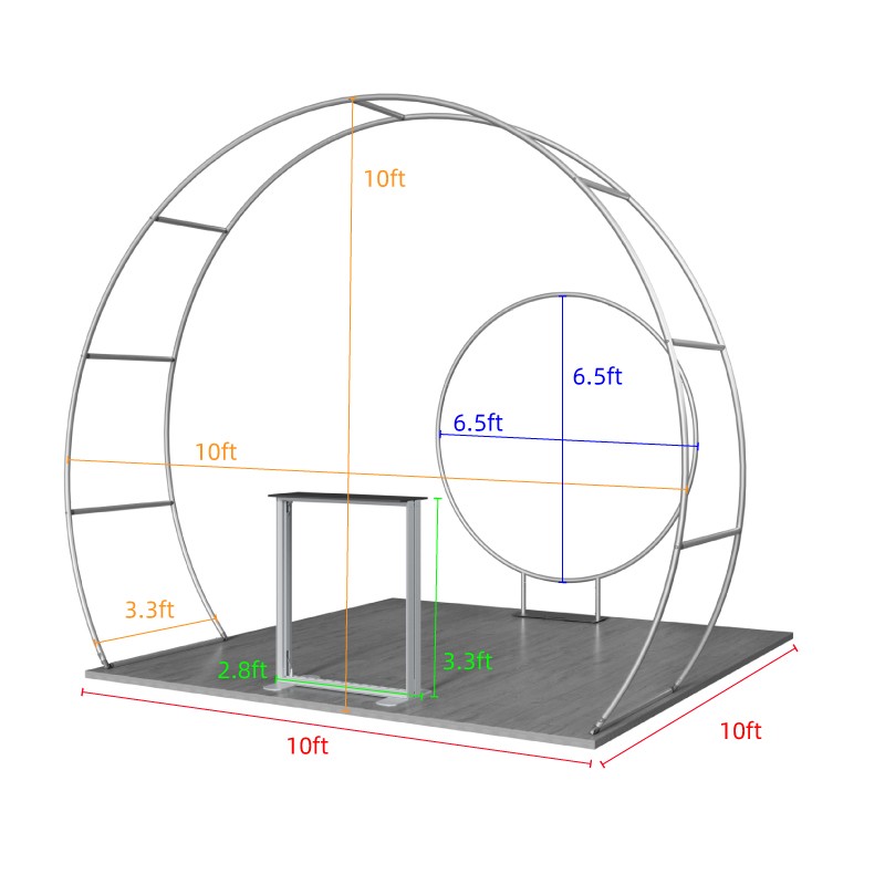 10x10ft Trade Show Booth Kit - D3