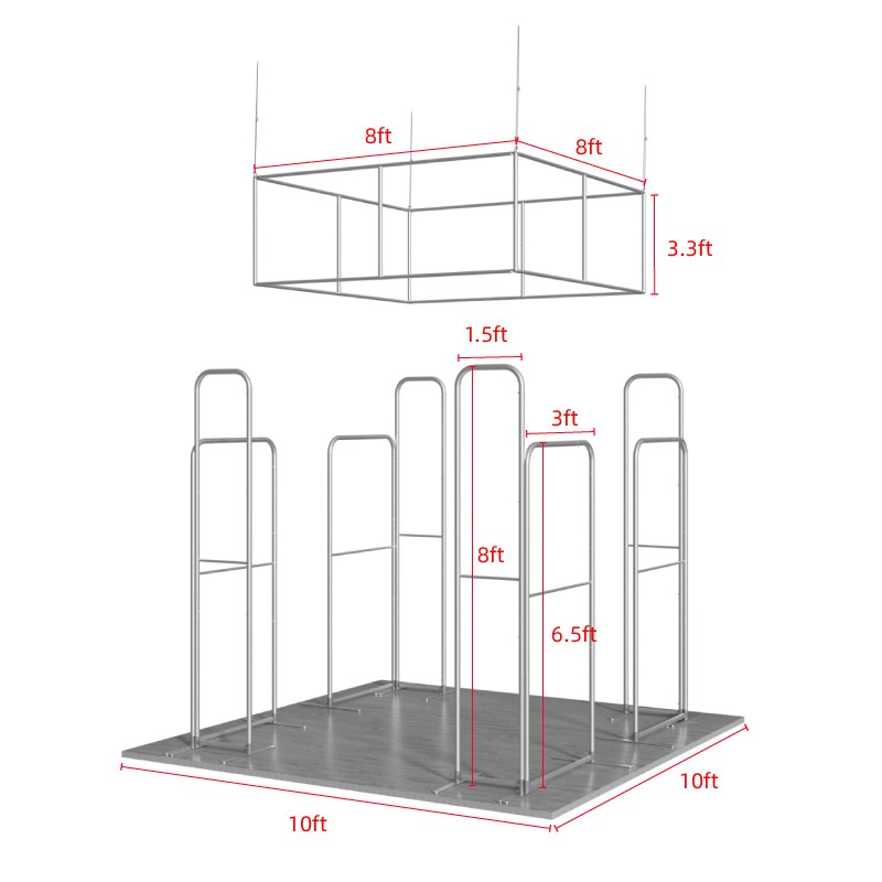 10x10ft Trade Show Booth Kit - B4