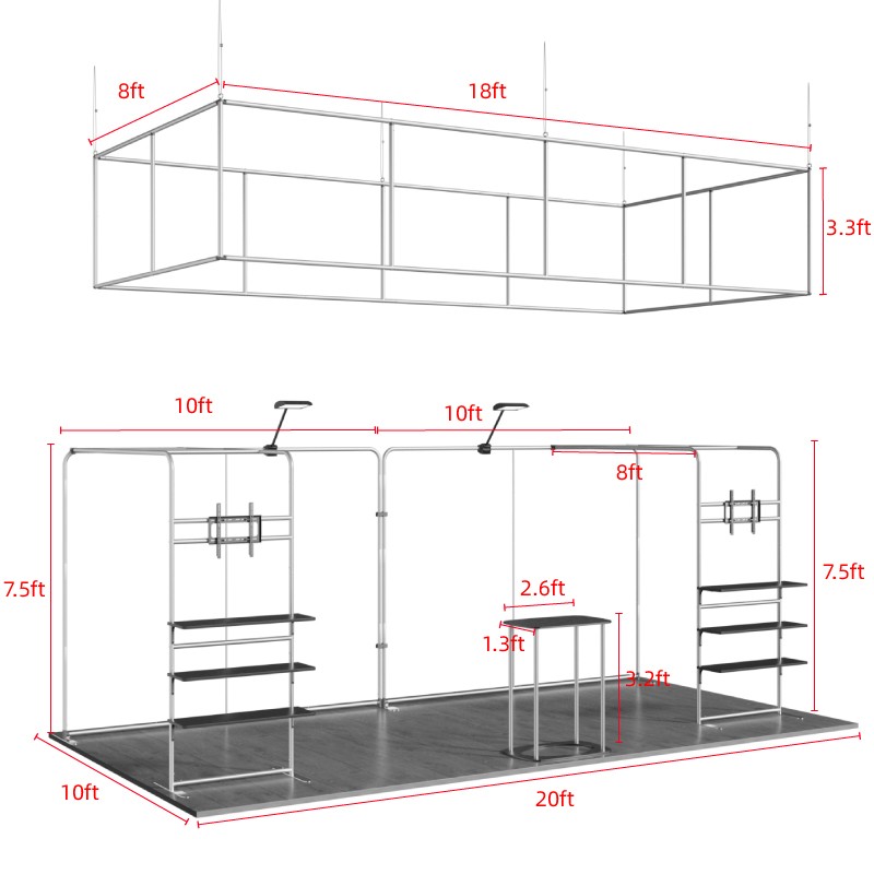 10x20ft Trade Show Booth Kit - A1