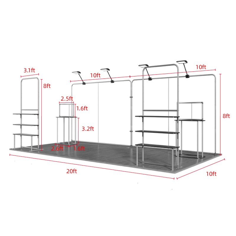 10x20ft Trade Show Booth Kit - A2