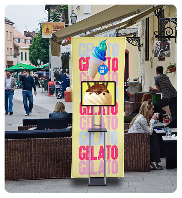 Trade Show Pop Up Tower with Portable Aluminum Tubes