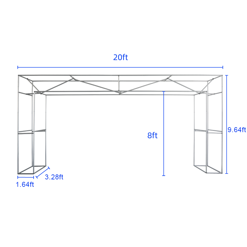 3D Rectangular Archway Frame