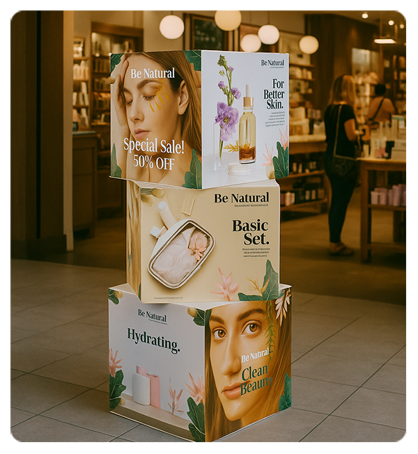 Trade Show Pop Up Tower with Portable Aluminum Tubes