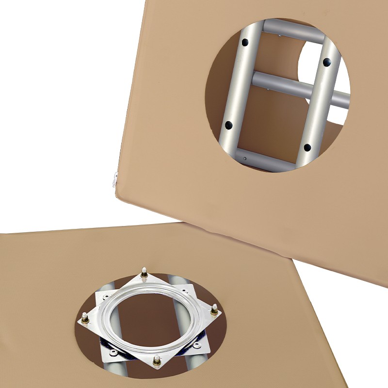 Rotating 3D Fabric Cube Display