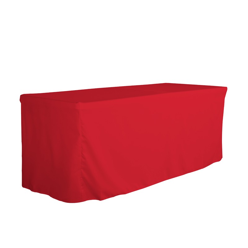 Blank Fitted Table Covers Back with Slits