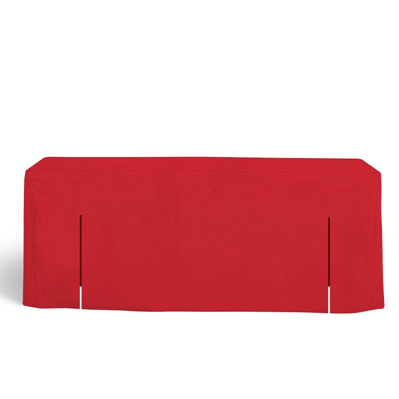 Blank Fitted Table Covers Back with Slits