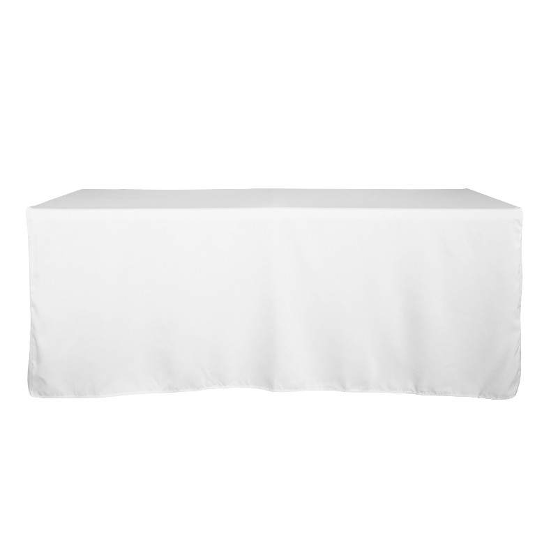 Blank Fitted Table Covers Back with Slits