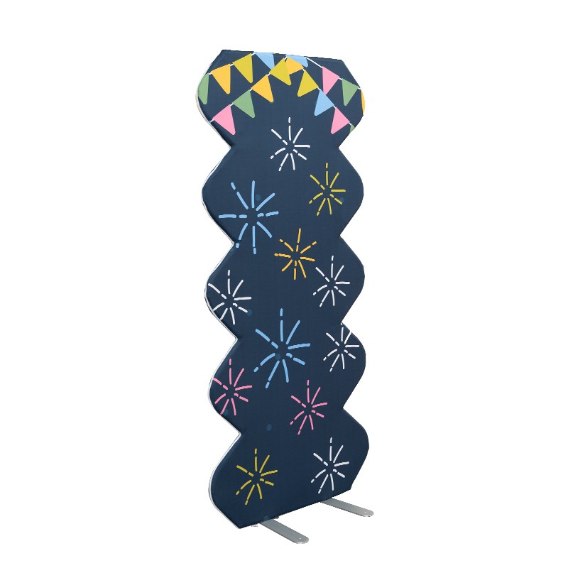 Corrugated Spring Stand Party Backdrop Decor