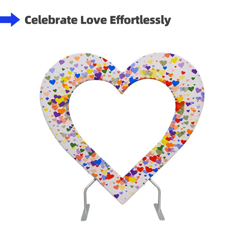 Double Layer Heart Shaped Backdrop