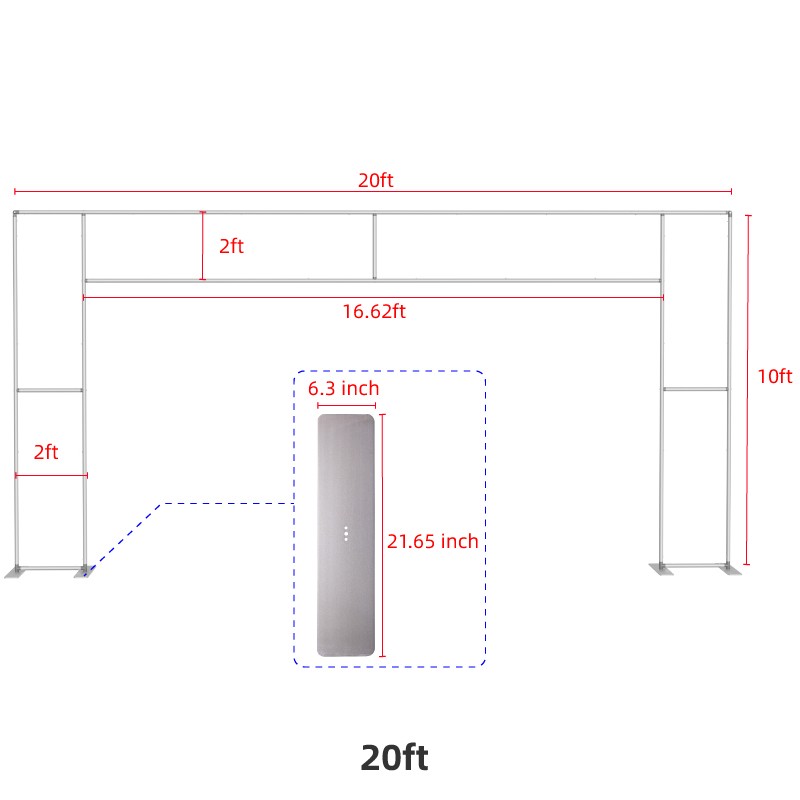 Flat Square Door Arch Stand
