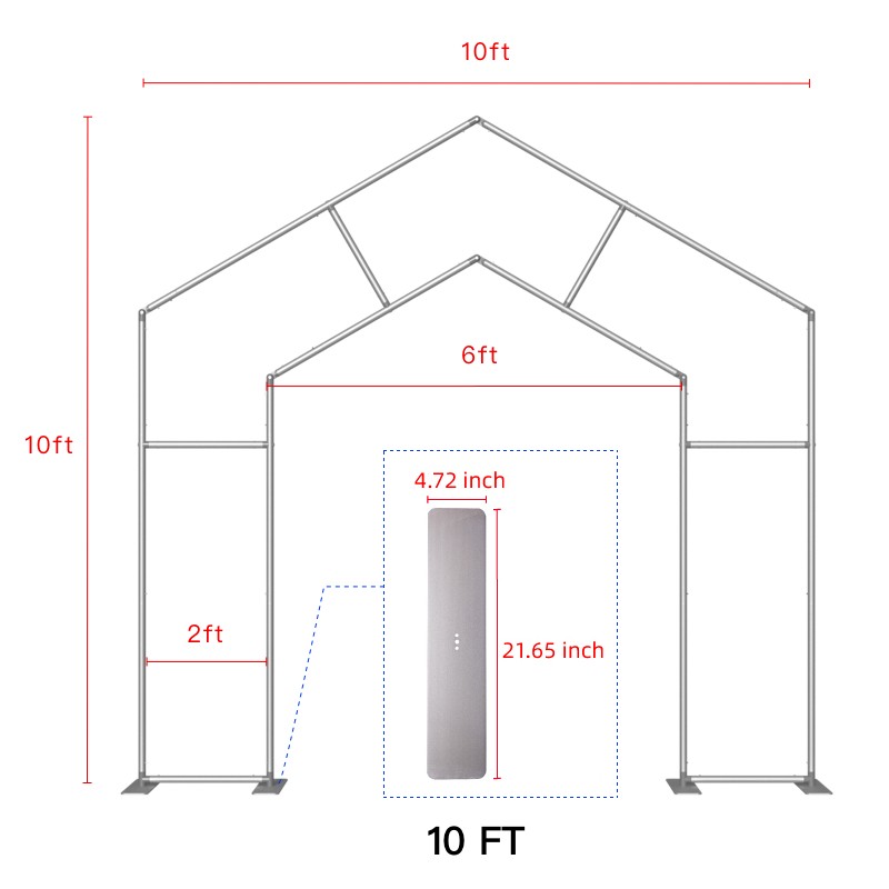 House with A-Shape Arch Stand