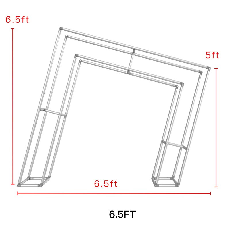 3D Slanted Arch Wall