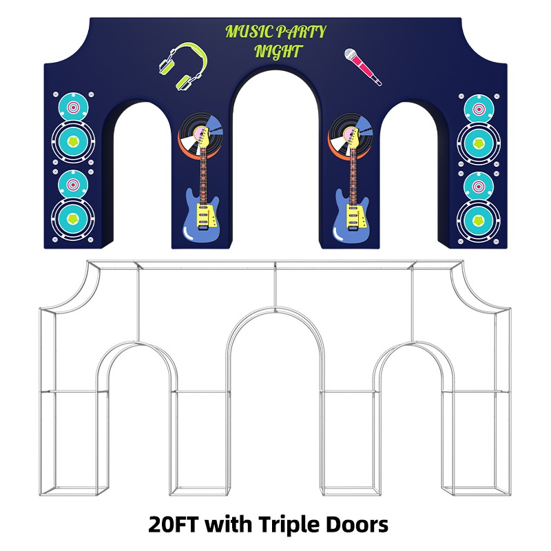 3D Triumphal Arch Backdrop