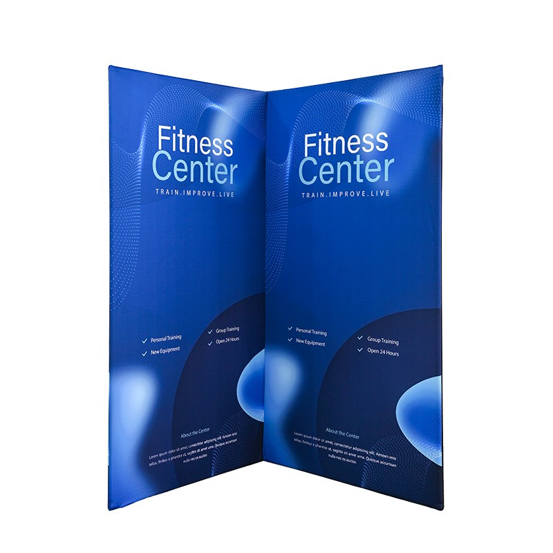L Shaped Fabric Banner Stand (Square Corners)