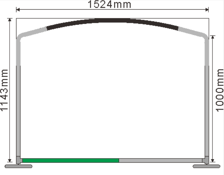 Arched Desktop Banner Stand Frame