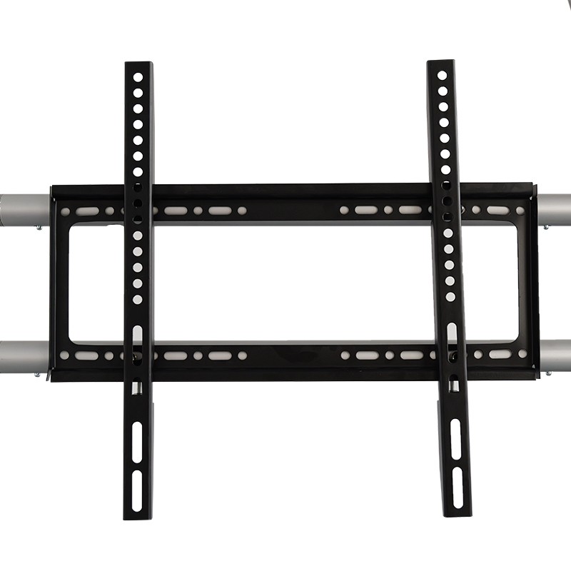 Dual Trapezoid Backdrop with TV Rack
