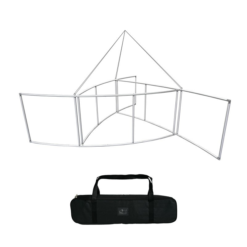 Three-Sided Pinwheel Shaped Hanging Sign Frame