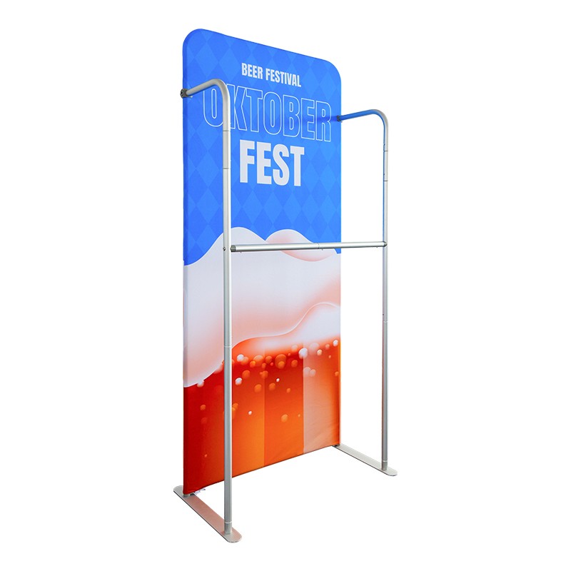 Tension Fabric Stand with Hanging Rail