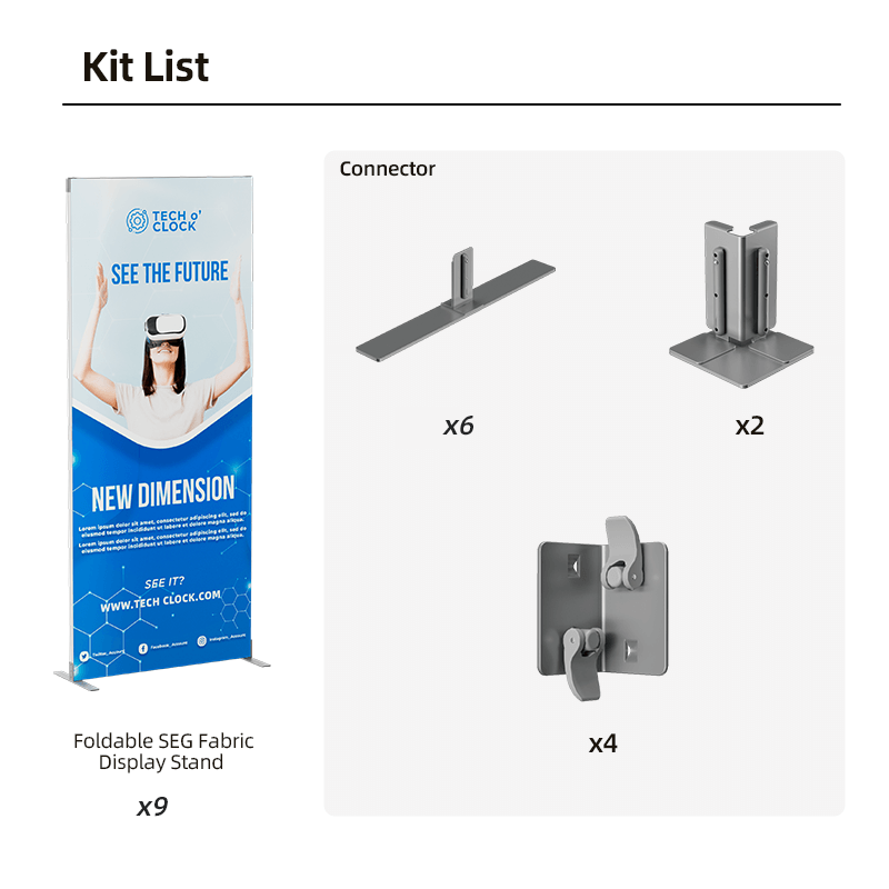 Foldable SEG Modular Display Kit C