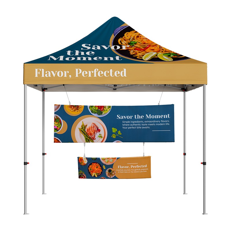 Custom Tent Hanging Banner Set