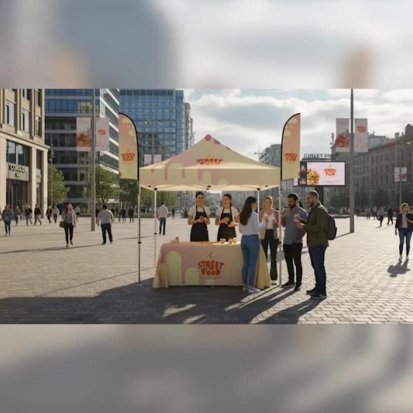 Folding Table with Table Cover