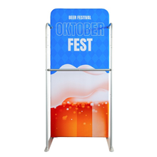 Tension Fabric Stand with Hanging Rail