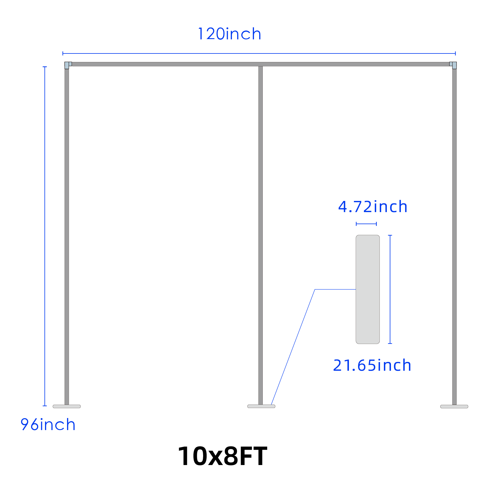 Curtain Backdrop with Stand