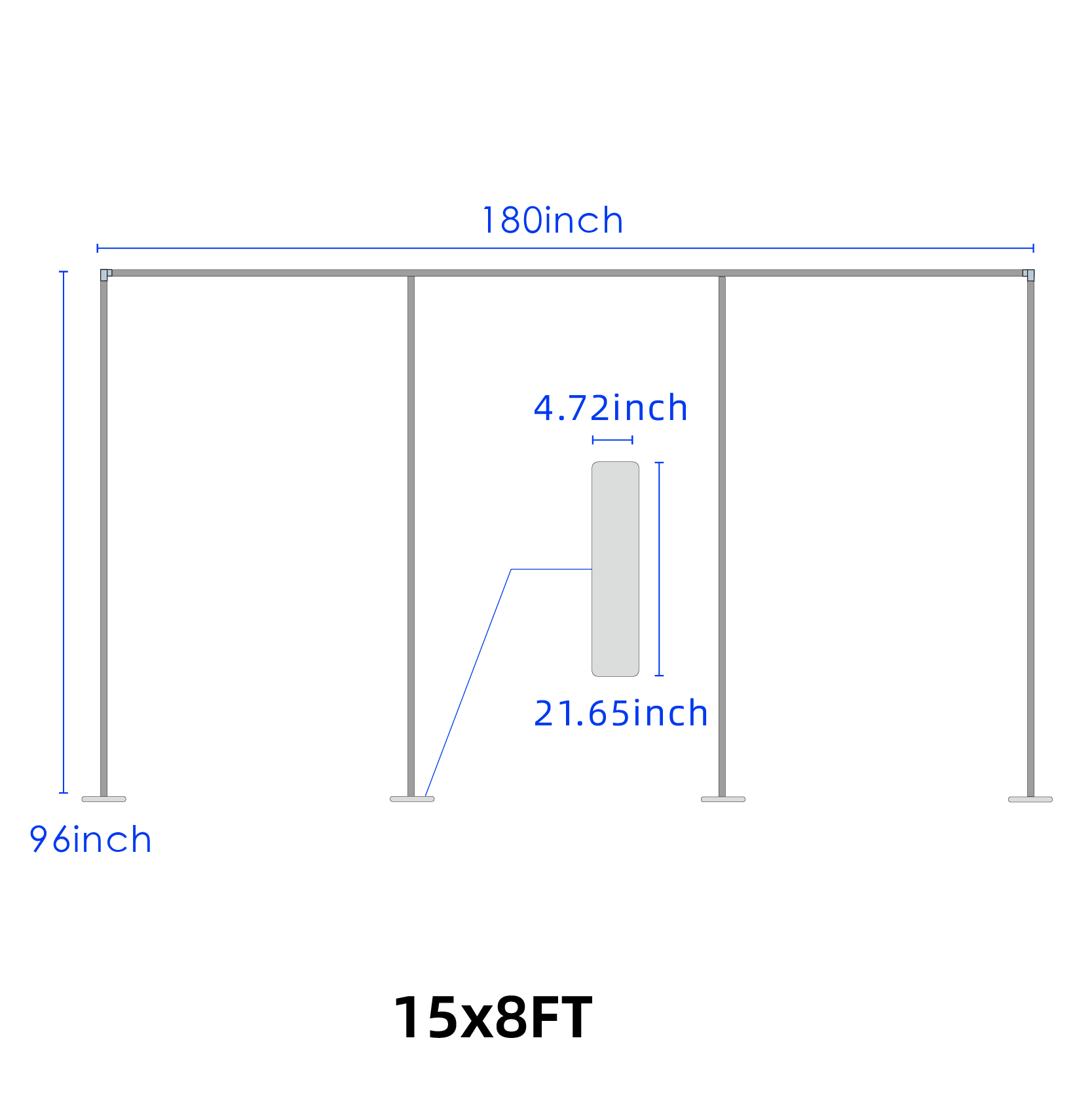 Curtain Backdrop with Stand