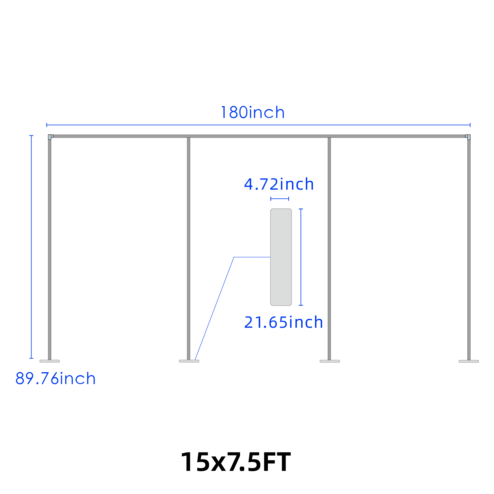 Curtain Backdrop with Stand