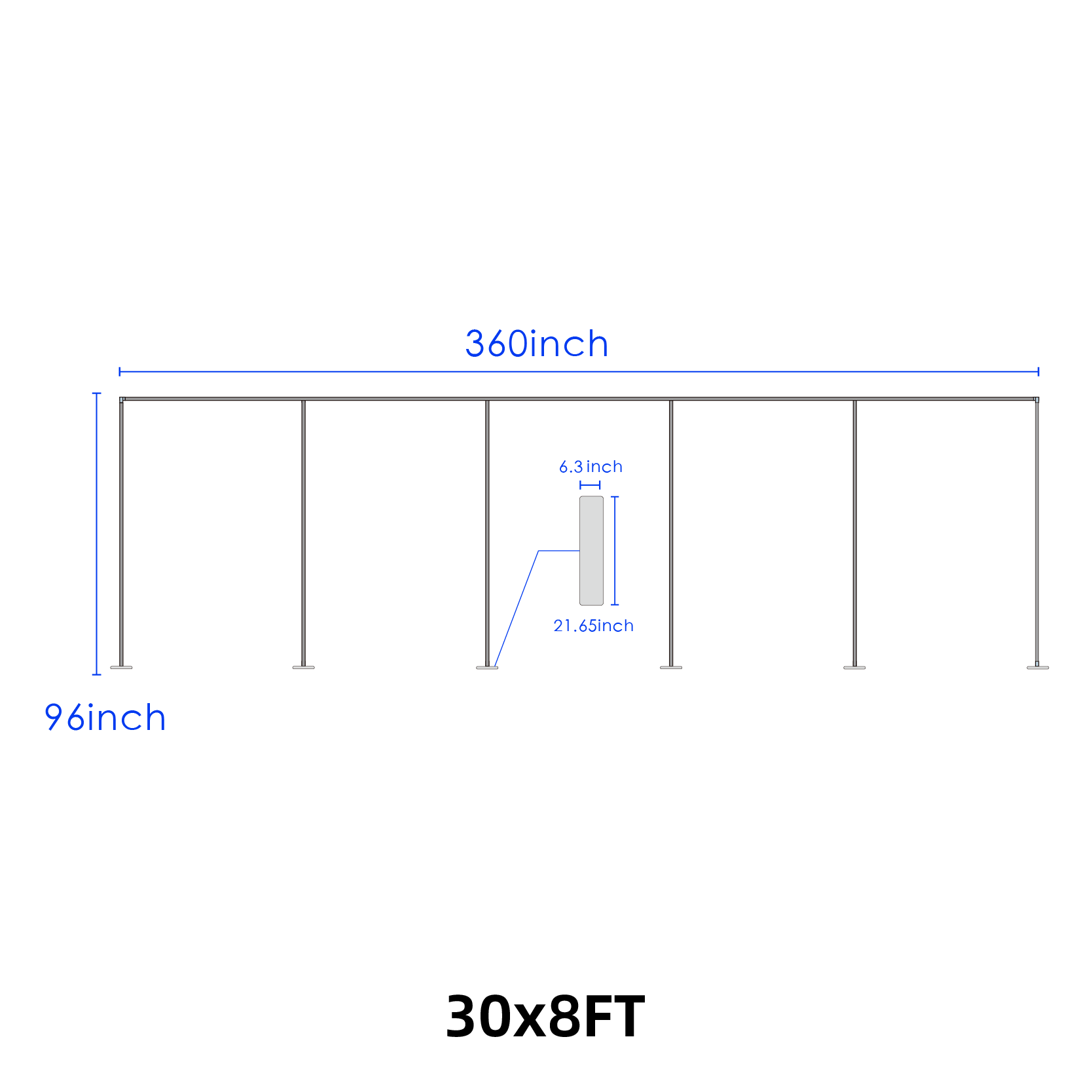 Curtain Backdrop with Stand