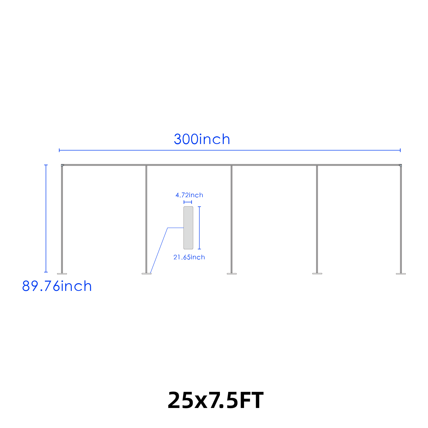 Curtain Backdrop with Stand