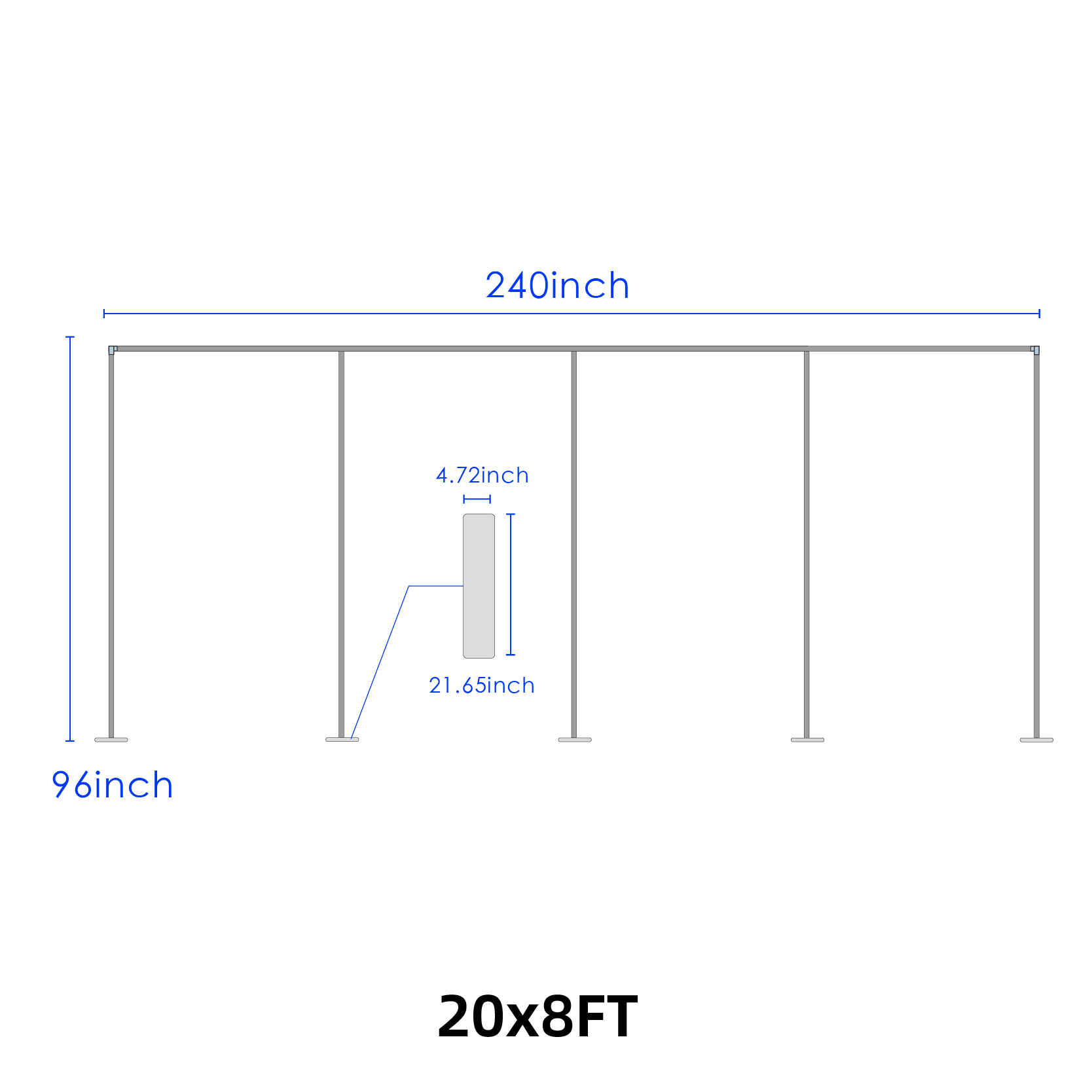 Curtain Backdrop with Stand