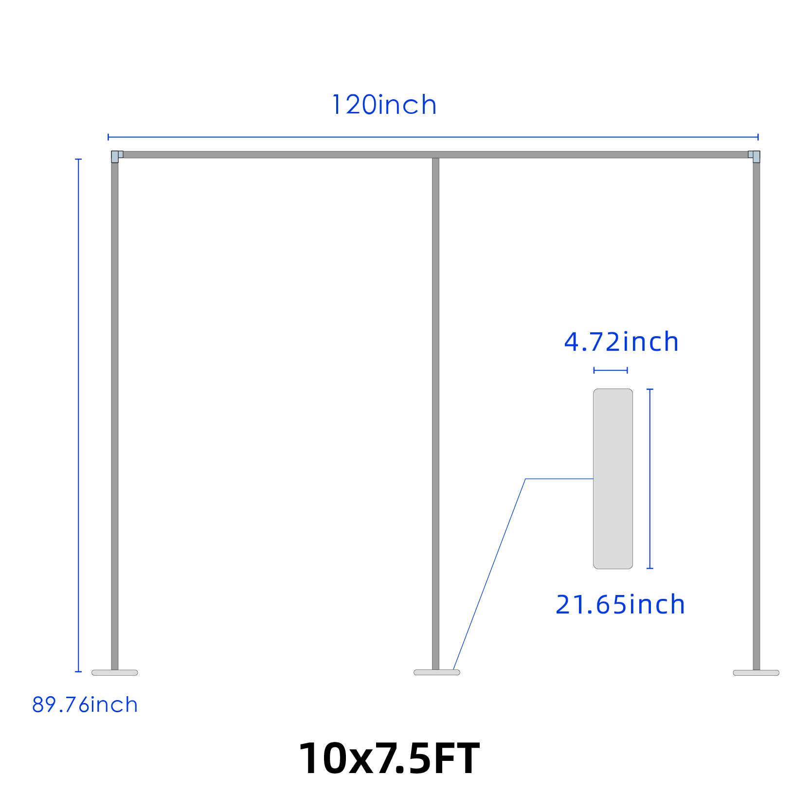 Curtain Backdrop with Stand
