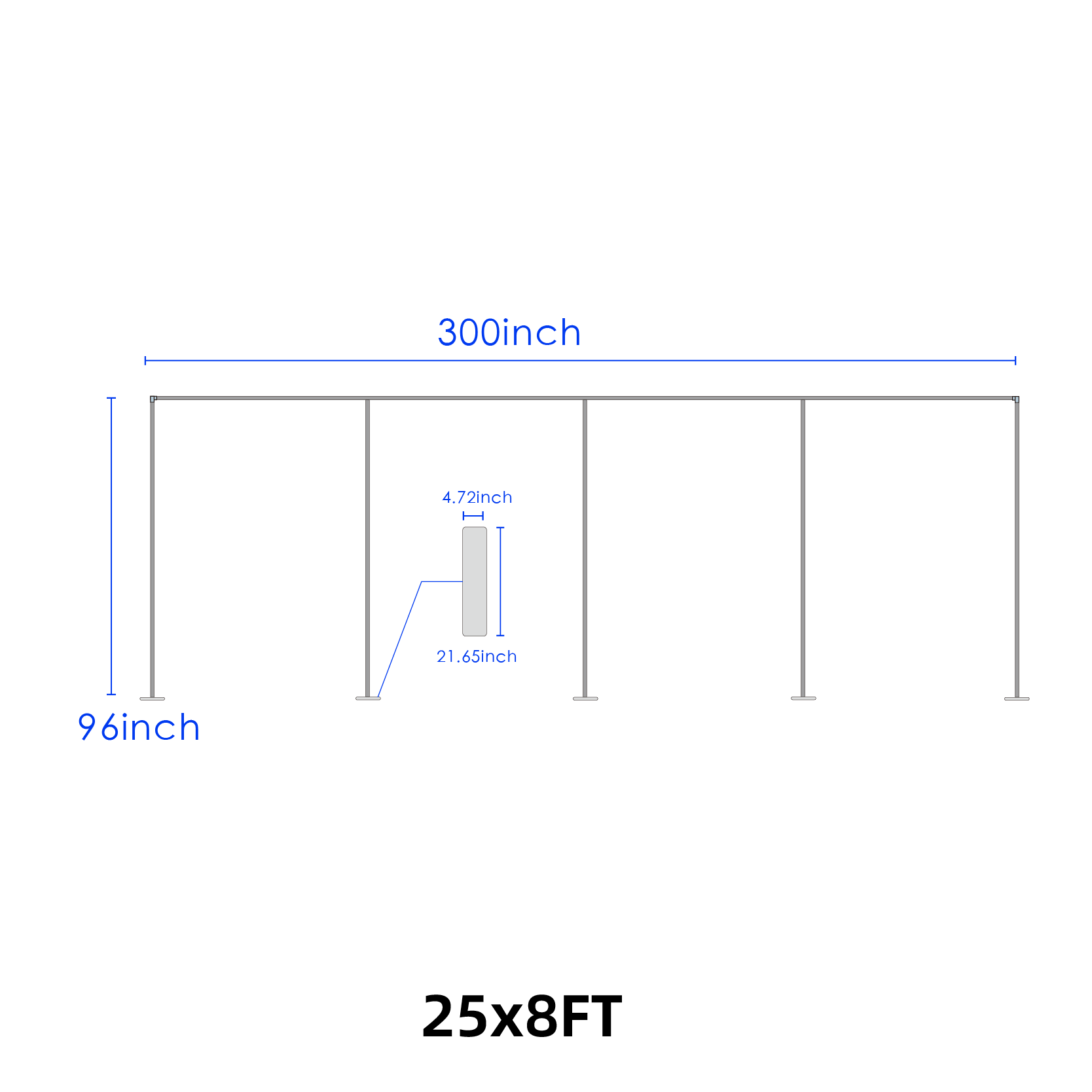 Curtain Backdrop with Stand
