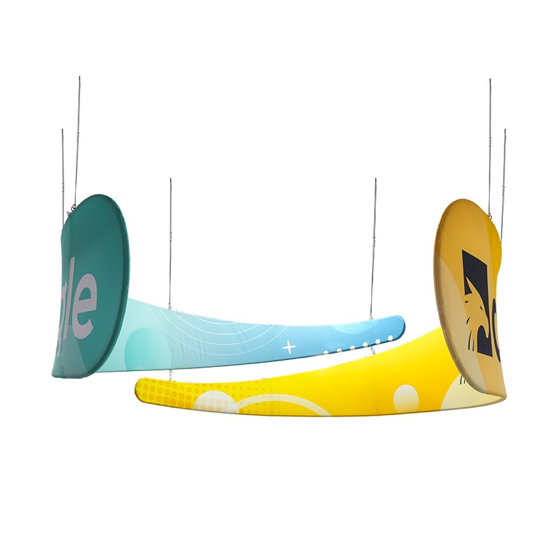 Dual-Teardrop Circle Hanging Sign