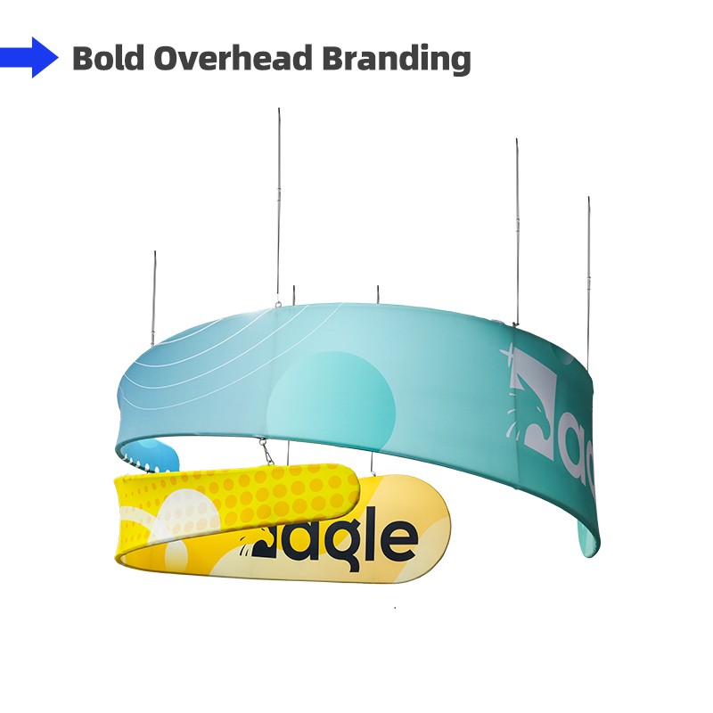 Dual-Teardrop Circle Hanging Sign