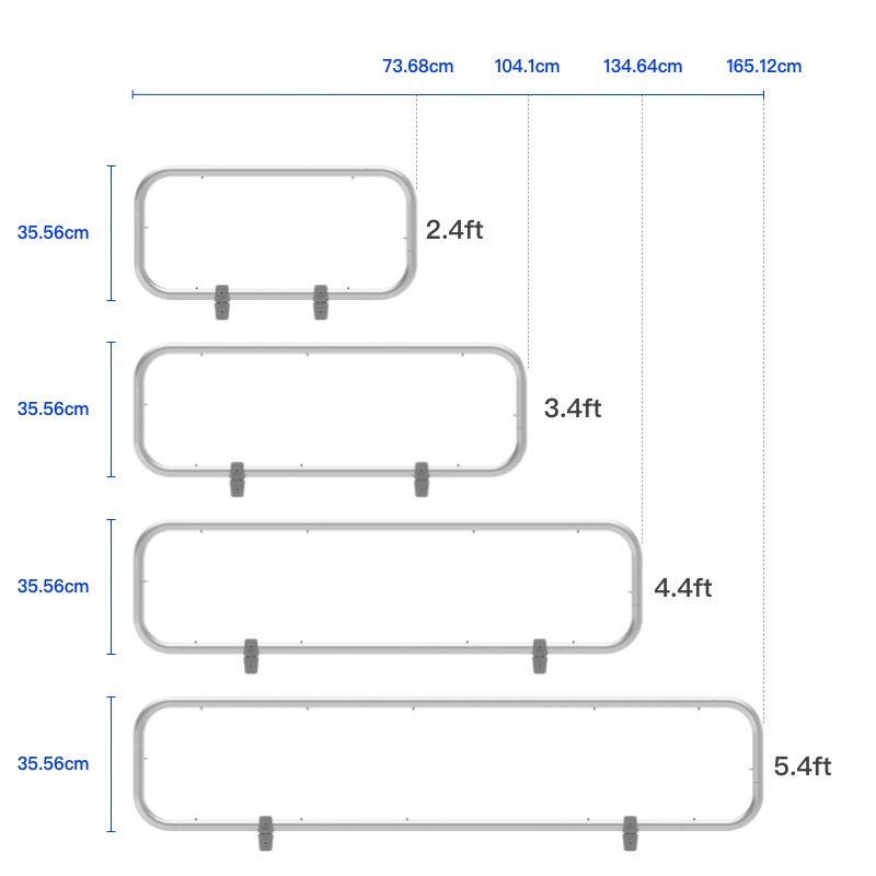 Rectangular Tension Fabric Header Frame