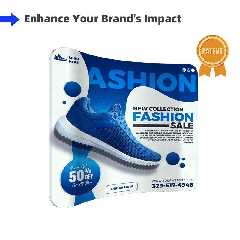 Curved Tension Fabric Display