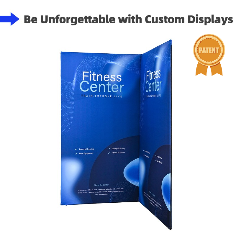 L Shaped Fabric Banner Stand (Square Corners)