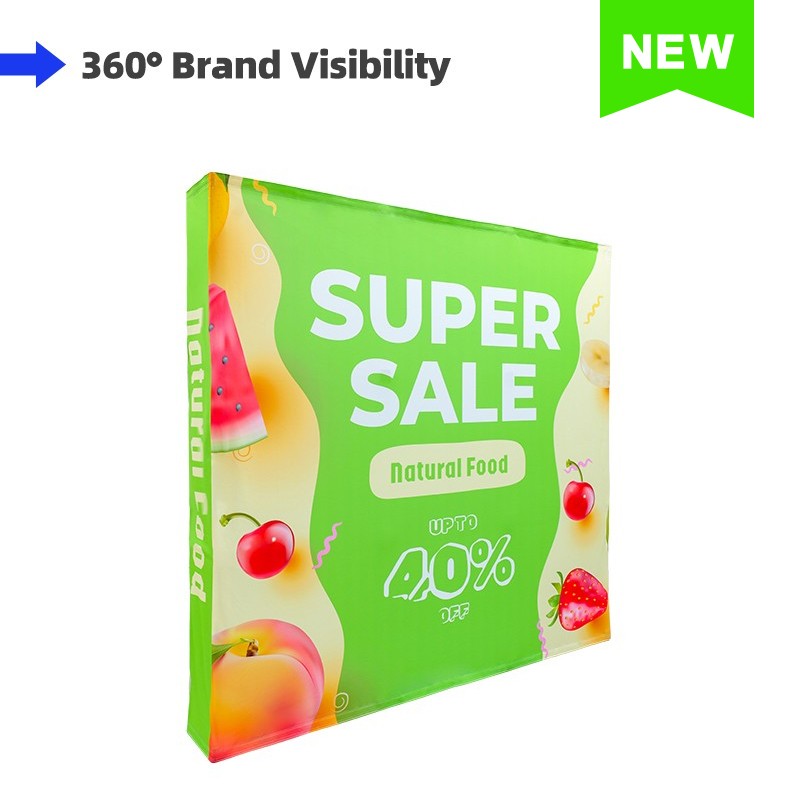 Double Sided Straight Fabric Popup Displays-NEW