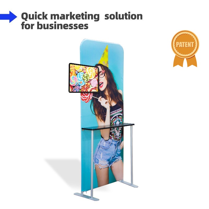 Tension Fabric Stand With LCD Board